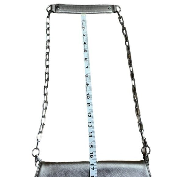 Tory Burch Metallic Purse With Shoulder Chain Bag - Picture 8 of 10